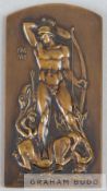 Belgium F.A. medal plaquette awarded for the international match v England played at the King