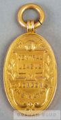 1938 Central League v London Football Combination representative medal,  9ct. gold, Birmingham,