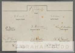 ASTON VILLA F.C 1921-22 INC CUP FINALISTS 1919-20 & 1923-24 RARE INK AUTOGRAPHS Aston Villa finished