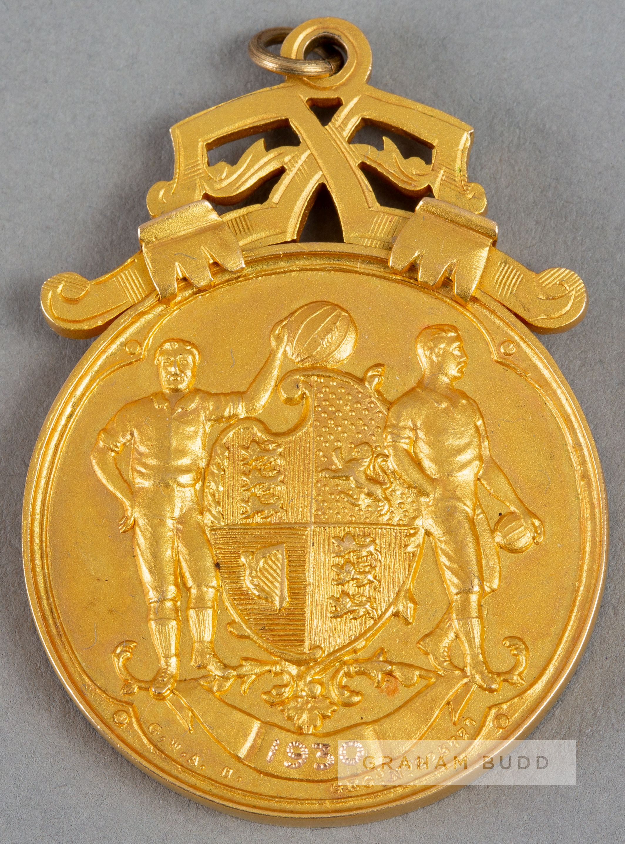 F.A. Cup winner's medal awarded to Arsenal's Alf Baker for the match v Huddersfield Town played at