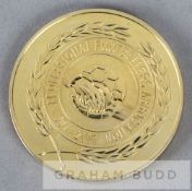 Professional Footballers' Association Centenary medal 1907-2007, obverse with clasped hands and a