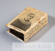 Irvine Boocock Benefit souvenir matchbox holder, Bradford City v Bradford Park Avenue, 26th