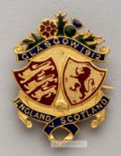 Sir Frederick Wall's Football Association Official's badge for the Scotland v England