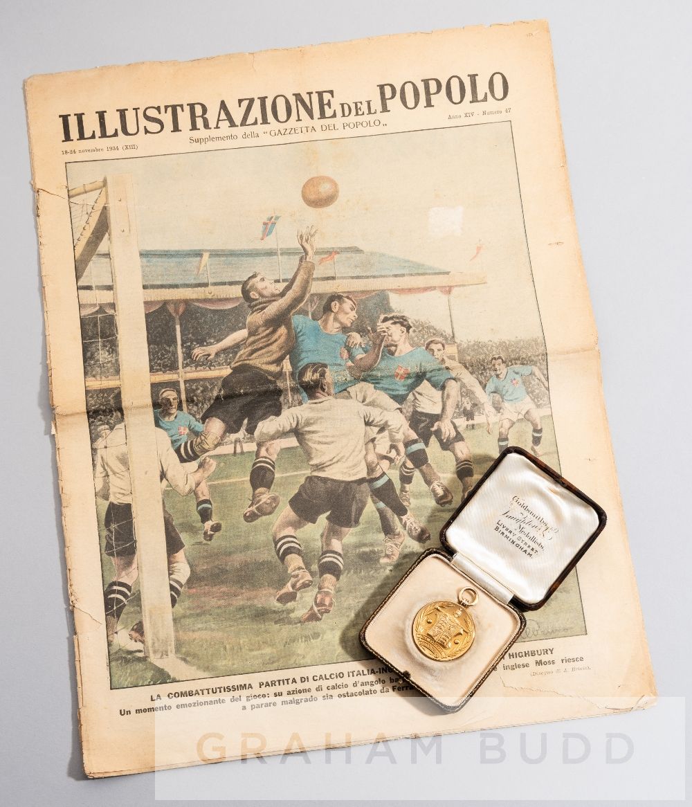 F.A. International medal awarded to Arsenal's George Male on his England debut in the infamous ' - Image 2 of 2