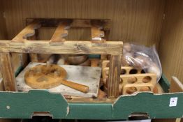 Various wooden items of kitchenalia.