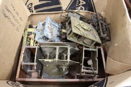 Various clock movements.