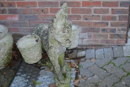 An unusual garden planter modelled as a donkey.