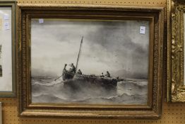 'Fishing Boat in a Choppy Sea' print.