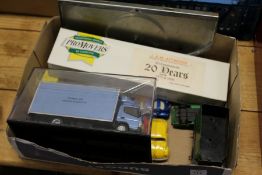 A small group of toy cars.