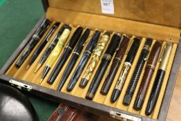 A good collection of fountain pens.