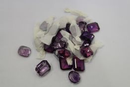 Kunzite gem stones.