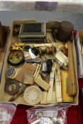 A good collection of miscellaneous items to include card cases, scent bottles, letter openers etc.
