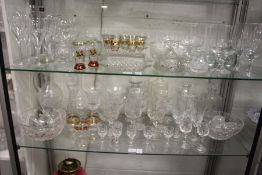A large quantity of household and decorative glassware.