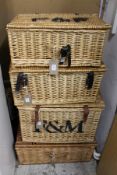 Fortnum & Mason wicker hampers.
