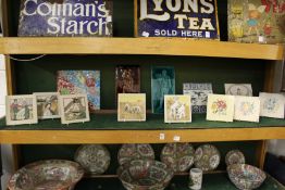 Minton, Poole Pottery and other decorative tiles.