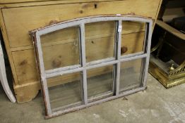 A pair of cast iron windows.