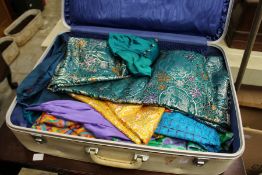 A case of eastern textiles.