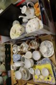 Decorative china to include Japanese tea services etc.