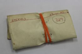 A group of emeralds.