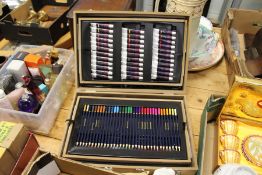 An artist's box with fitted interior.