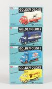 A SET OF FOUR CORGI GOLDEN OLDIES DELIVERY VANS, Weetabix, Lyons,Ever Ready and Spratts. RRP: £20