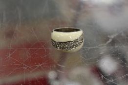 A silver ring.