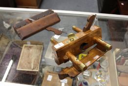 A Moseley & Son fillister plane and a Marples plough plane.