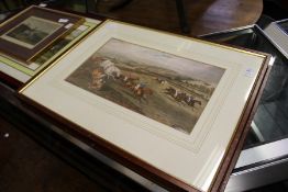 'Steeplechase' a set of four colour prints.