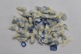 Aquamarine gem stones.