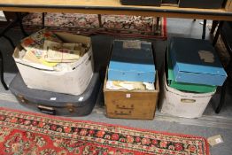 A large quantity of stamps.