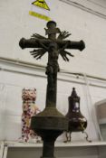 A processional crucifix.