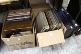 A quantity of records, wind-up gramophone, typewriter and a fire screen.