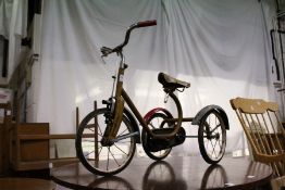 A child's tricycle.