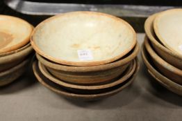 Four Chinese pottery bowls.