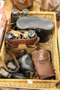 Various binoculars.
