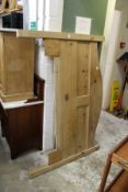 A 5ft pine headbord,