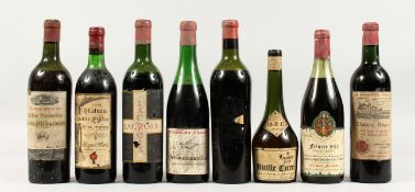 CHATEAU BAYARD, 1959, one bottle, DUCRU-BEAUCAILLOU, 1952, one bottle (label detached), LACROIX,