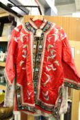 A Chinese embroidered jacket.