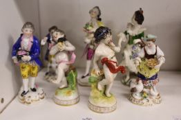 A small group of continental figurines.