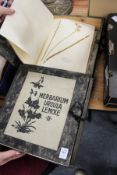 Two continental collector's albums containing pressed flowers.