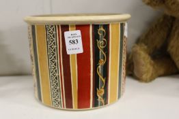 An unusual Port Meirion jardiniere designed by Pat Albeck for The National Trust.