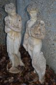 A good pair of neo-classical style garden figures.