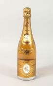 A bottle of Louis Roederer Cristal Champagne 1994.