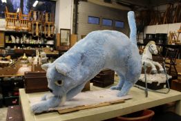 A giant blue furry cat (over 5ft long) !!!