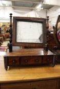 A 19th century mahogany dressing table mirror.