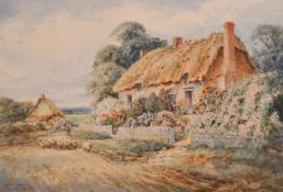 Alexander Molyneux Stannard (1885-1975) British. A Country Cottage, Watercolour, Signed, 9.5