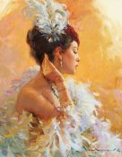 Konstantin Razumov (b.1974) Russian, 'The Diamond Earing', signed oil on canvas 16