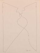 Gori (20th century) Abstract Composition, ink, signed and dated '87', 16