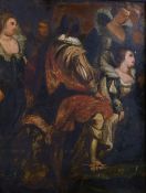 Nicaise de Veyser (1813-1887) Belgium, the coronation of Elizabeth the Queen of England, oil on