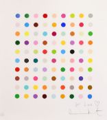 Damien Hirst, (B. 1965), Untitled gift spot, framed screenprint in colours, signed in pencil, 'For